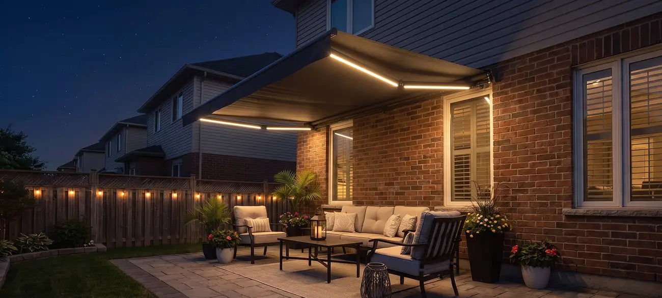 Awning with LED Lights