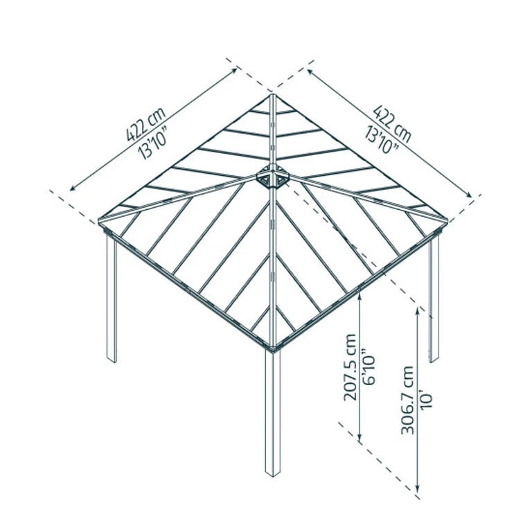 Dallas 14 ft. x 14 ft. Gazebo Kit