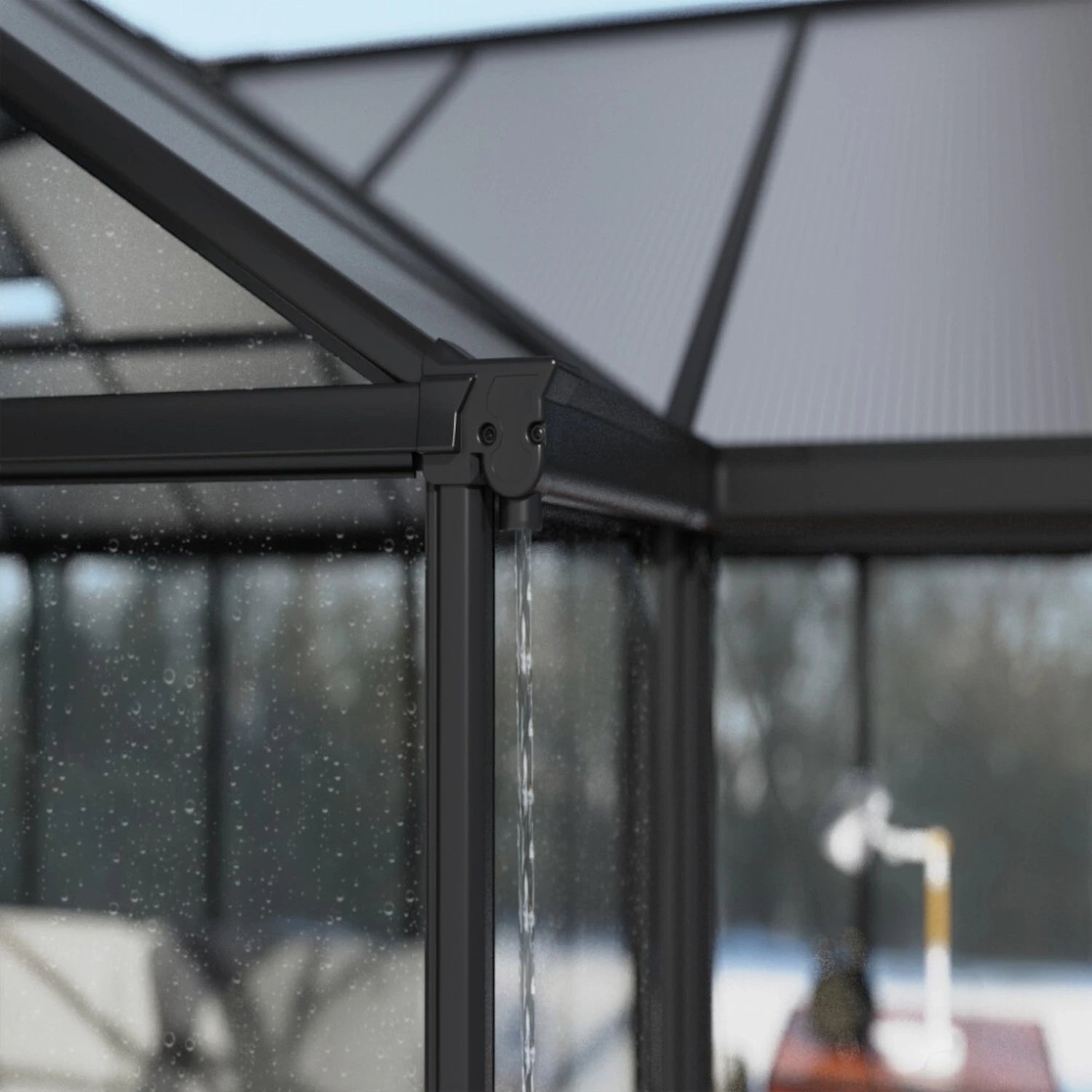 Triomphe 13ft. x 15ft. Greenhouse Kit - Black Structure & Clear Panels