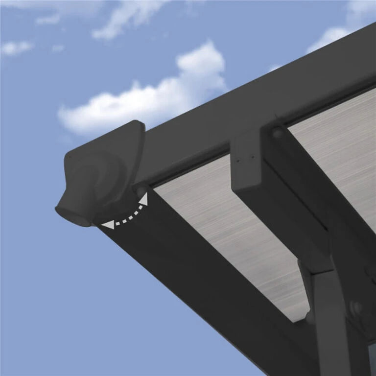 Feria Patio Cover 4 x 4.2 m – Anthracite Grey