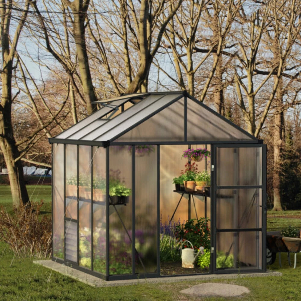 Greenhouse Kit - Grey Structure & Multiwall Panels
