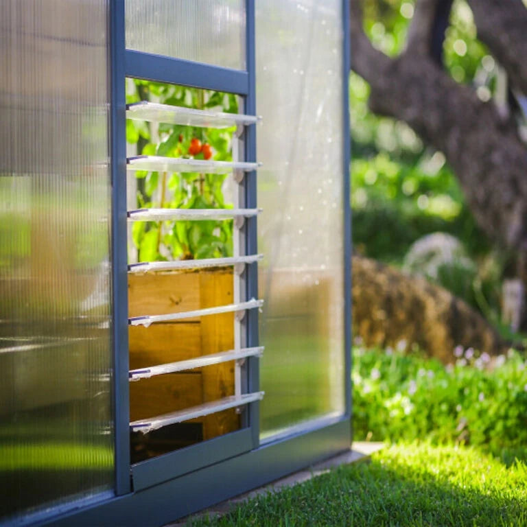 Glory 8 ft. x 20 ft. Greenhouse Kit - Grey Structure & Multiwall Panels