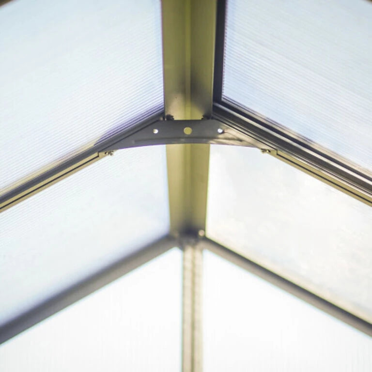 Glory 8 ft. x 20 ft. Greenhouse Kit - Grey Structure & Multiwall Panels