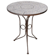 Aged ceramic table