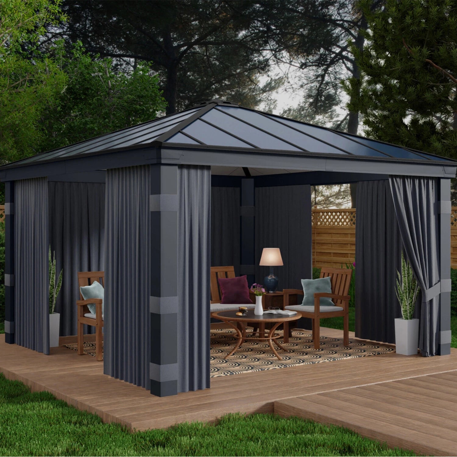 Dallas Gazebo Curtain Set