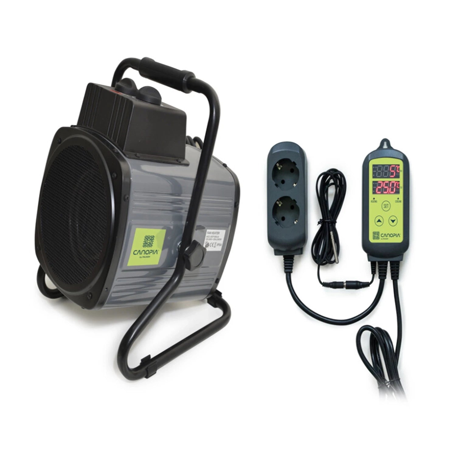 Portable Greenhouse Fan Heater 2400W - Splash Resistant