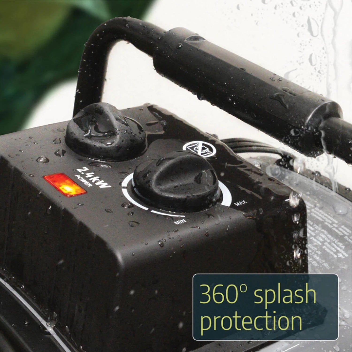 Portable Greenhouse Fan Heater 2400W - Splash Resistant