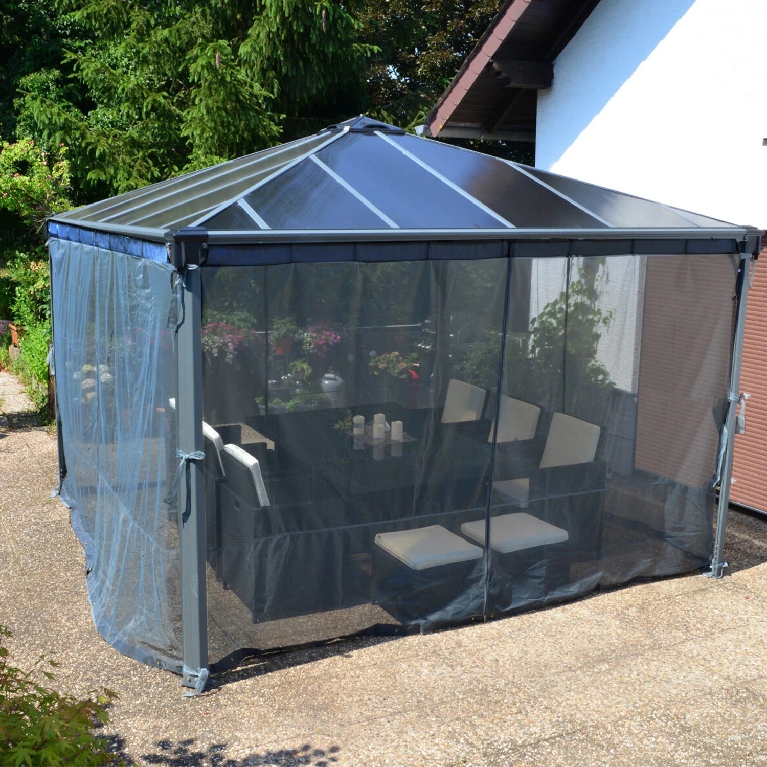 Palermo, Milano & Martinique Gazebo Insect Protection Netting Set