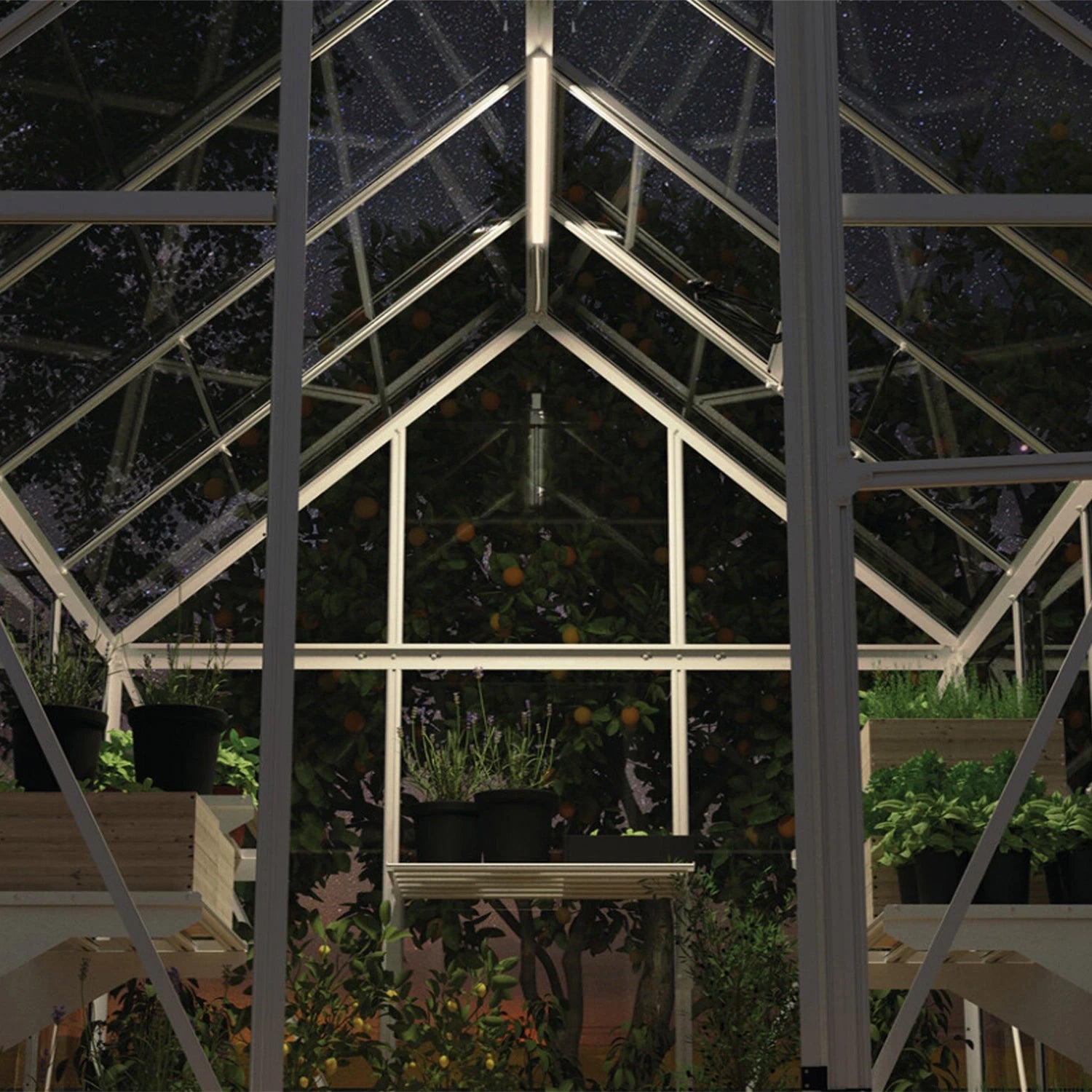 LED Lighting System for Greenhouses & Outdoor Structures