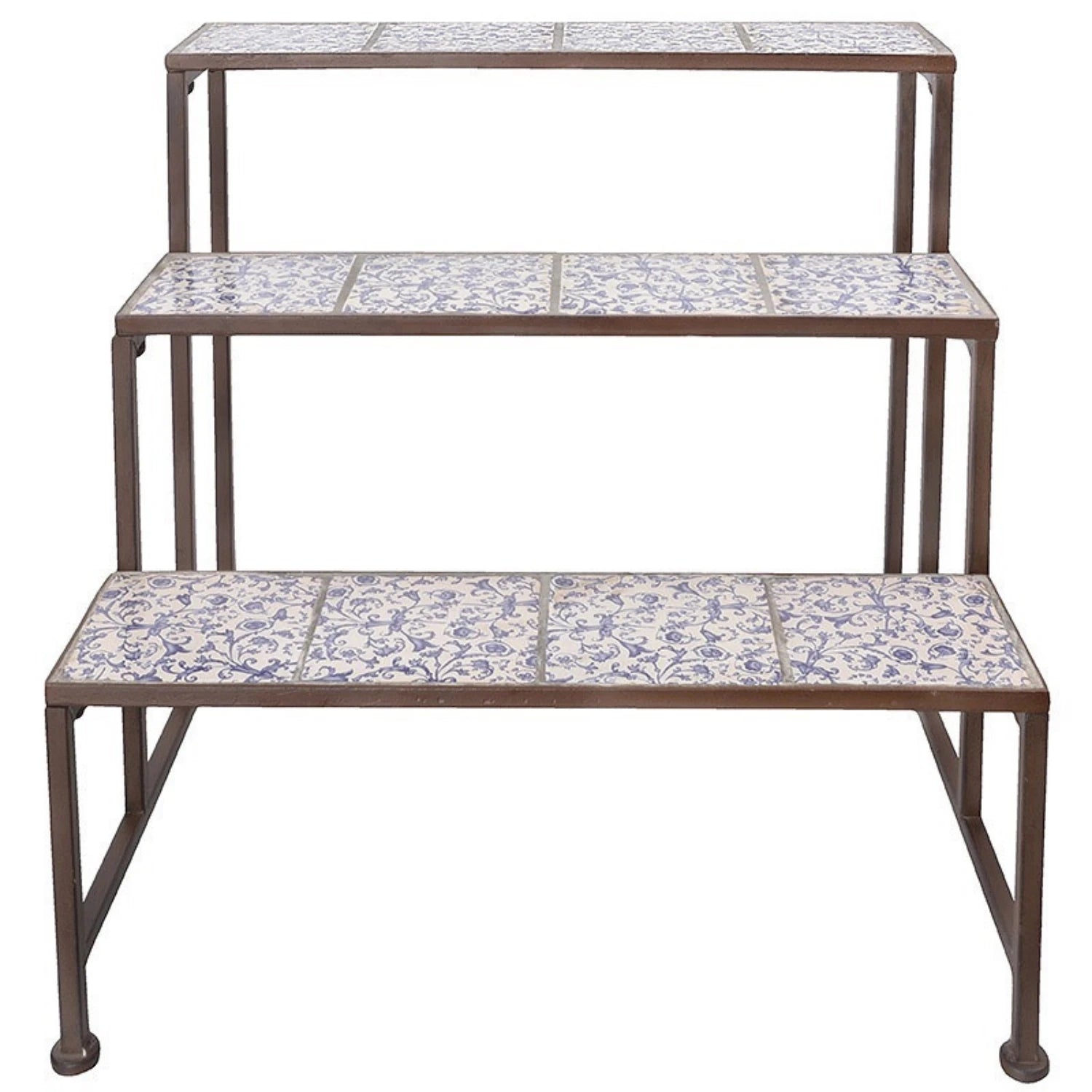 3-tier étagère in patinated ceramic