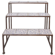 3-tier étagère in patinated ceramic