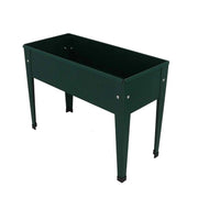 Raised flower bed metal green S