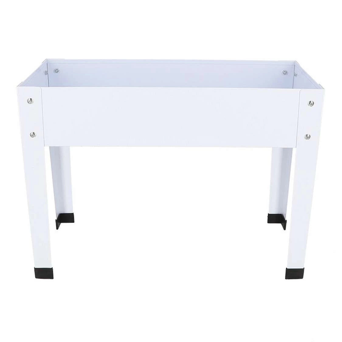 Raised Flower Bed S - White Metal