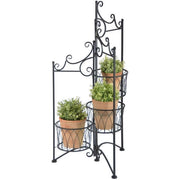 Plant stand for 3 pots folding
