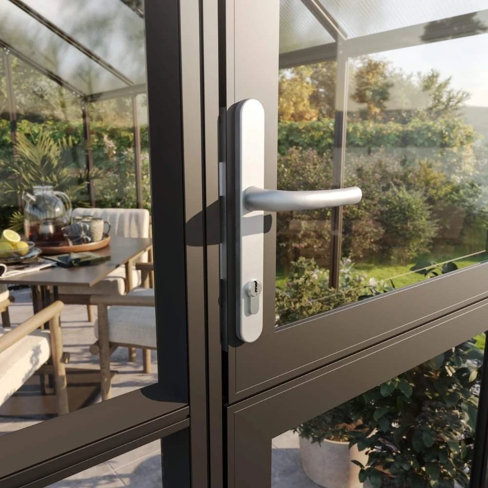 Greenhouse Galant IV, only polycarbonate, anthracite-grey