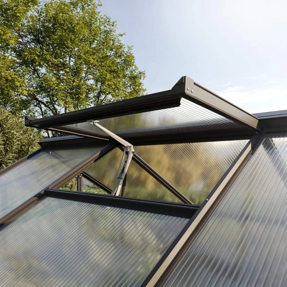 Greenhouse Galant IV, only polycarbonate, anthracite-grey