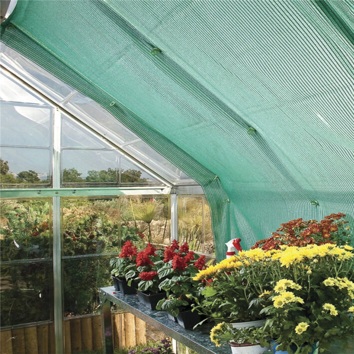 Shade Cloth Kit for Greenhouses – 230 x 265 cm with hangers