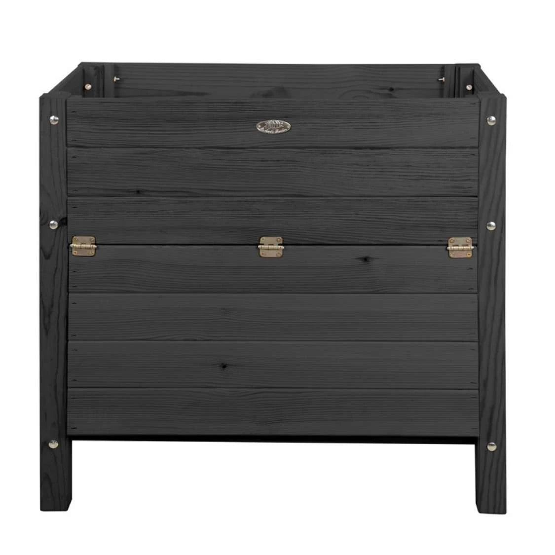 Raised bed with storage compartment