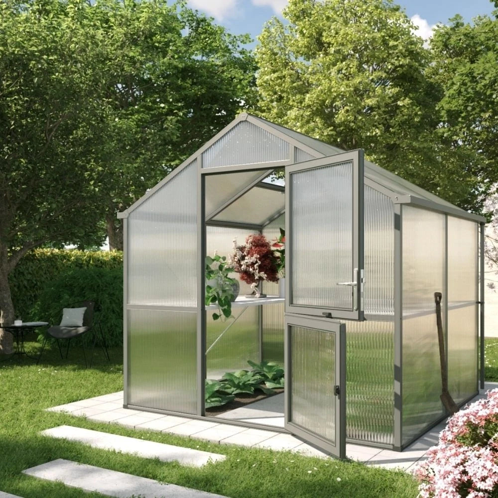 Greenhouse Iris II, anthracite-grey