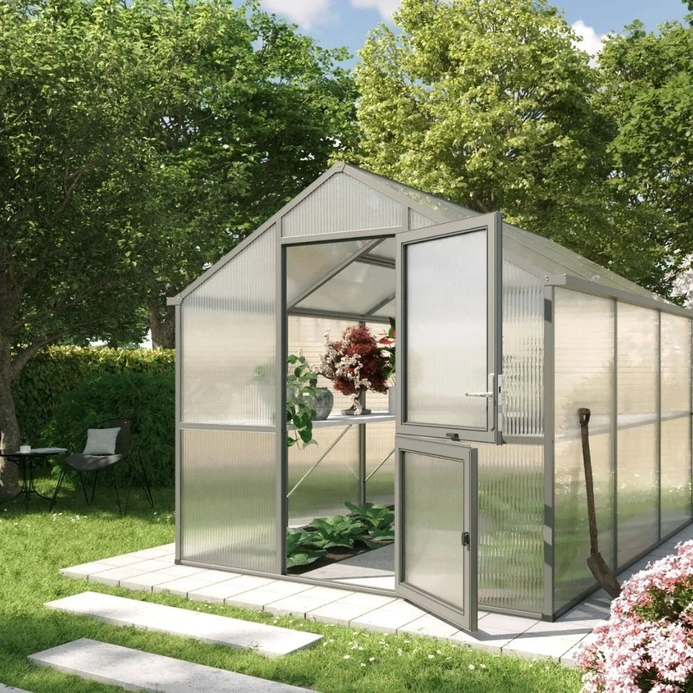 Greenhouse Iris III, anthracite-grey