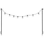 Table clamp black with solar lights