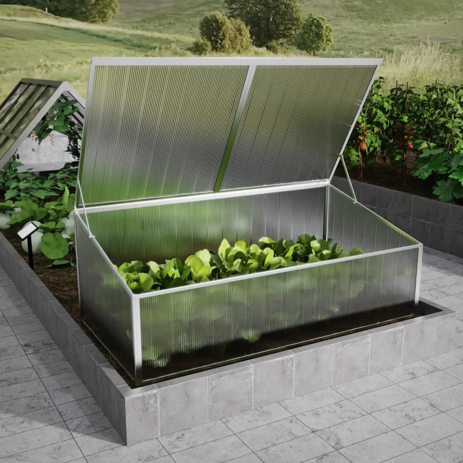 Cold Frame – One-sided 107 cm – Double Lid