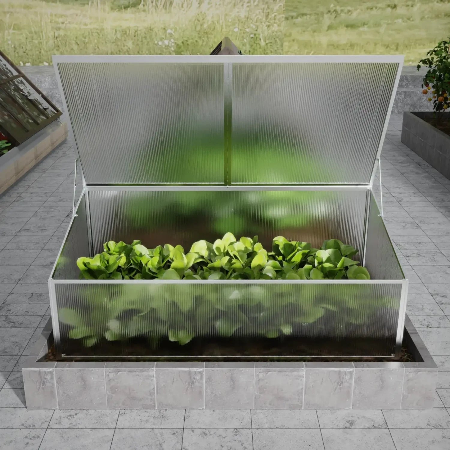 Cold Frame – One-sided 107 cm – Double Lid