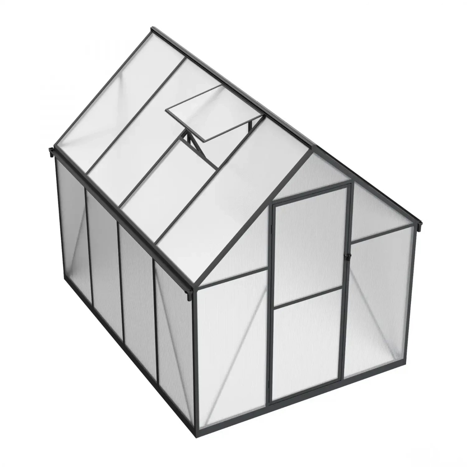 Essential Narrow Greenhouse Black 225 cm – Polycarbonate