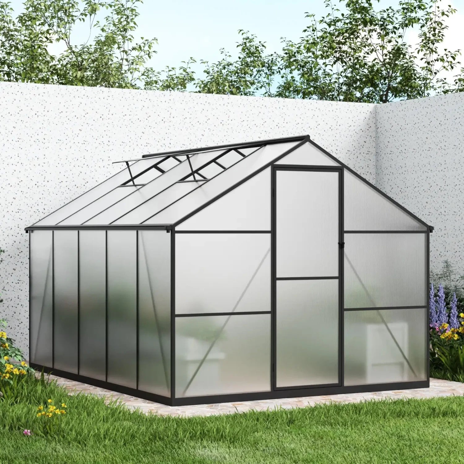Essential Greenhouse Black 302 cm – Polycarbonate
