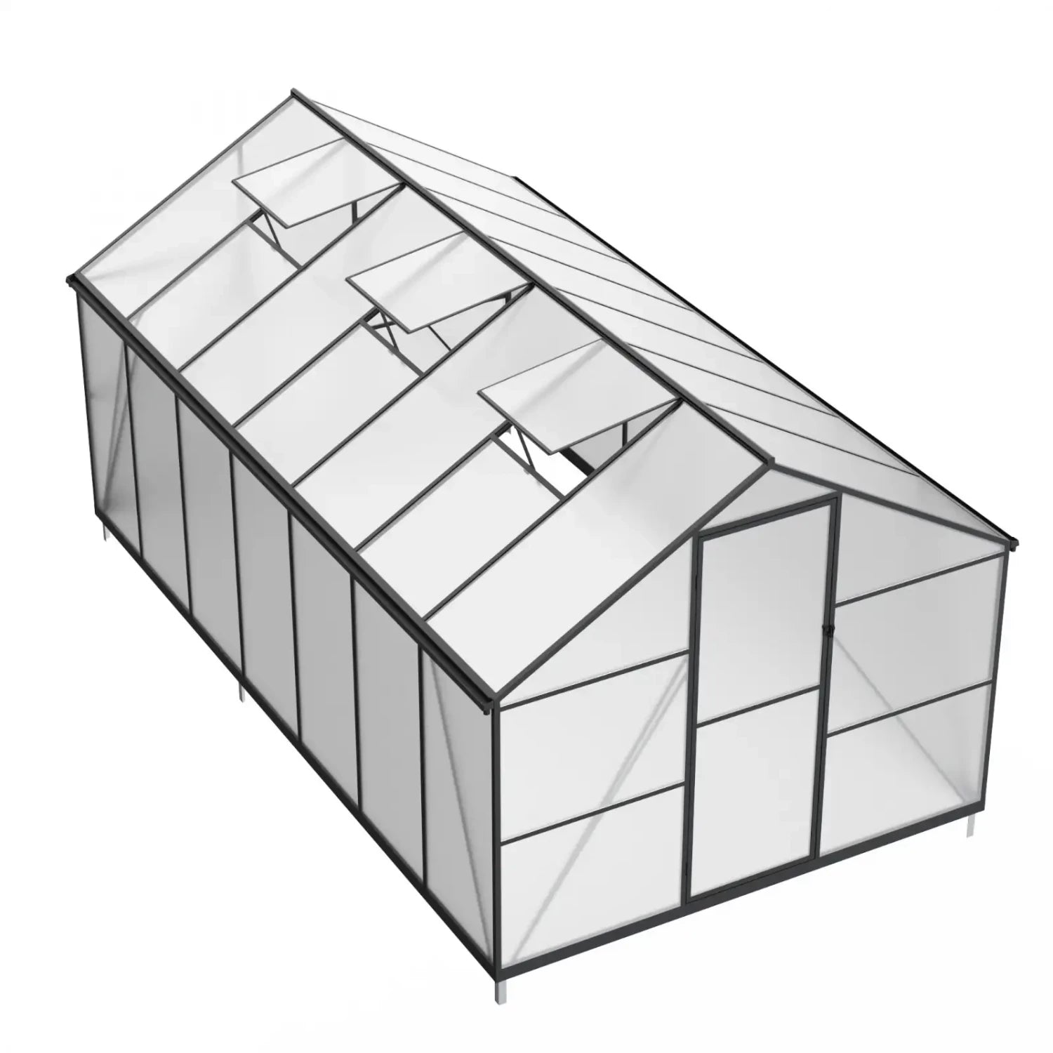 Essential Greenhouse Black 422 cm – Polycarbonate