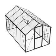 Greenhouse Premium Black 382 cm – Glass/Polycarbonate