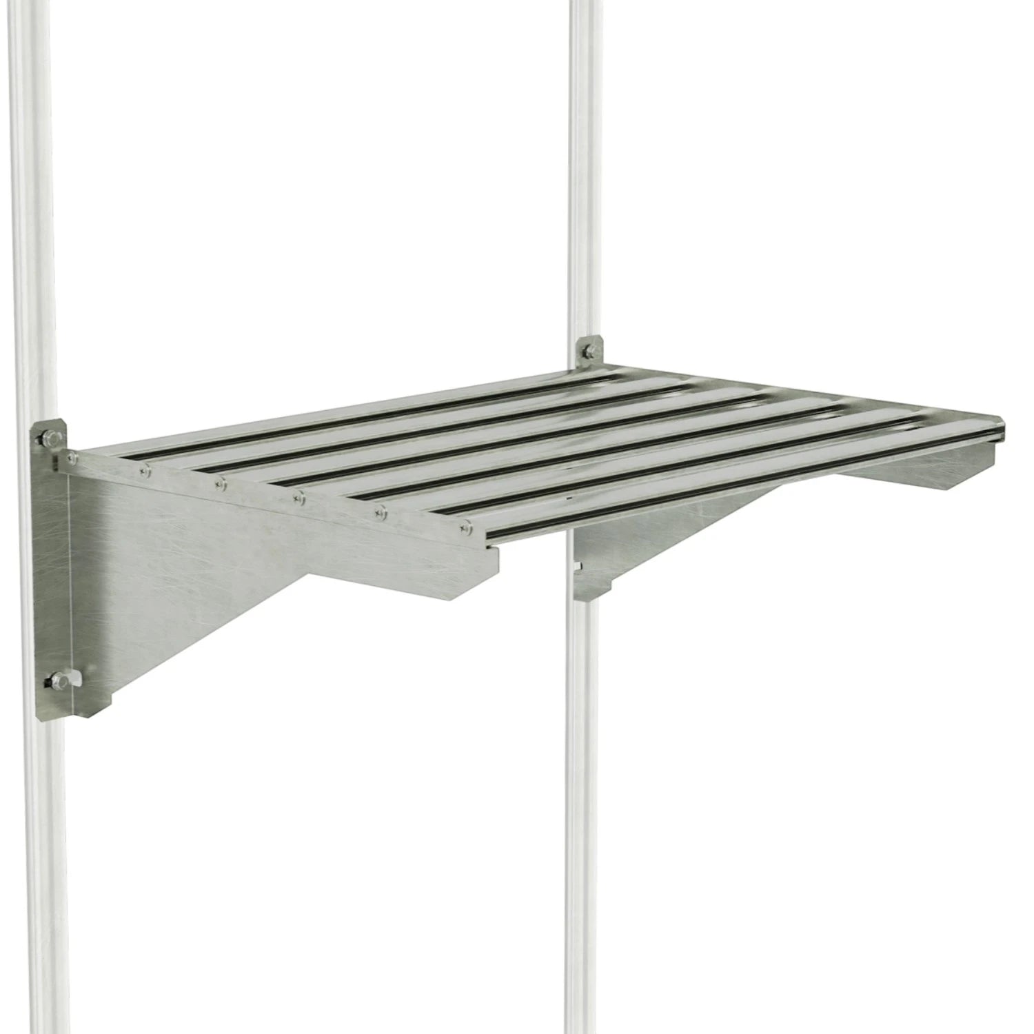 Heavy Duty Shelf Kit – Greenhouse Wall-Mounted Aluminium Shelf