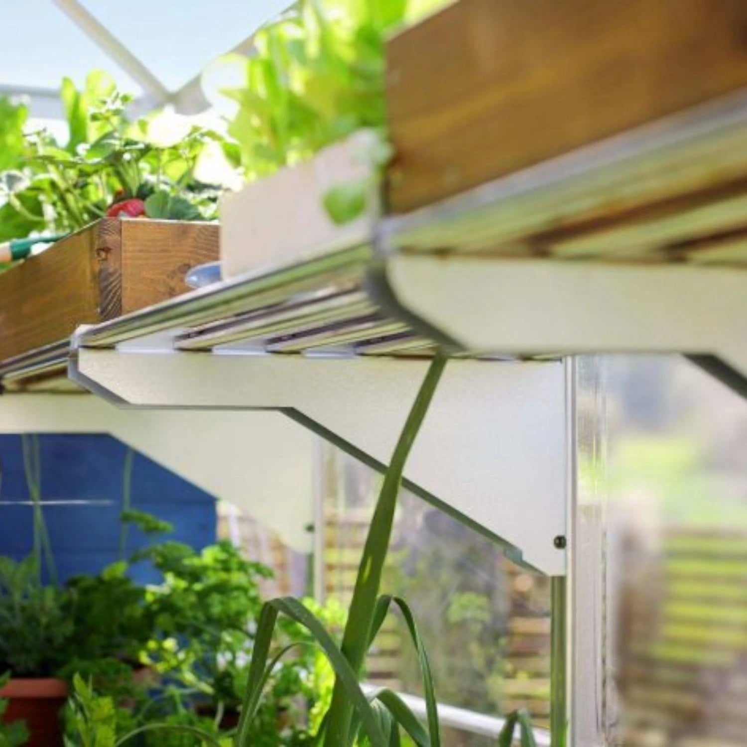 Heavy Duty Shelf Kit – Greenhouse Wall-Mounted Aluminium Shelf