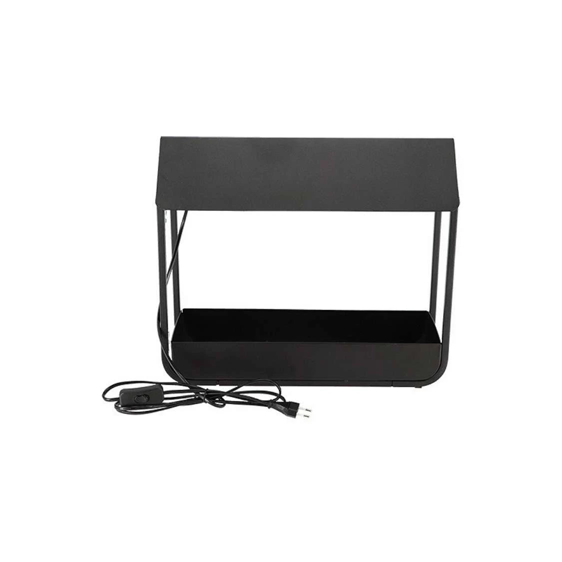 Plant grow lamp greenhouse black