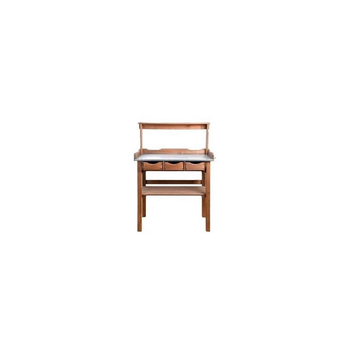 Potting Table w/ rack - Brown