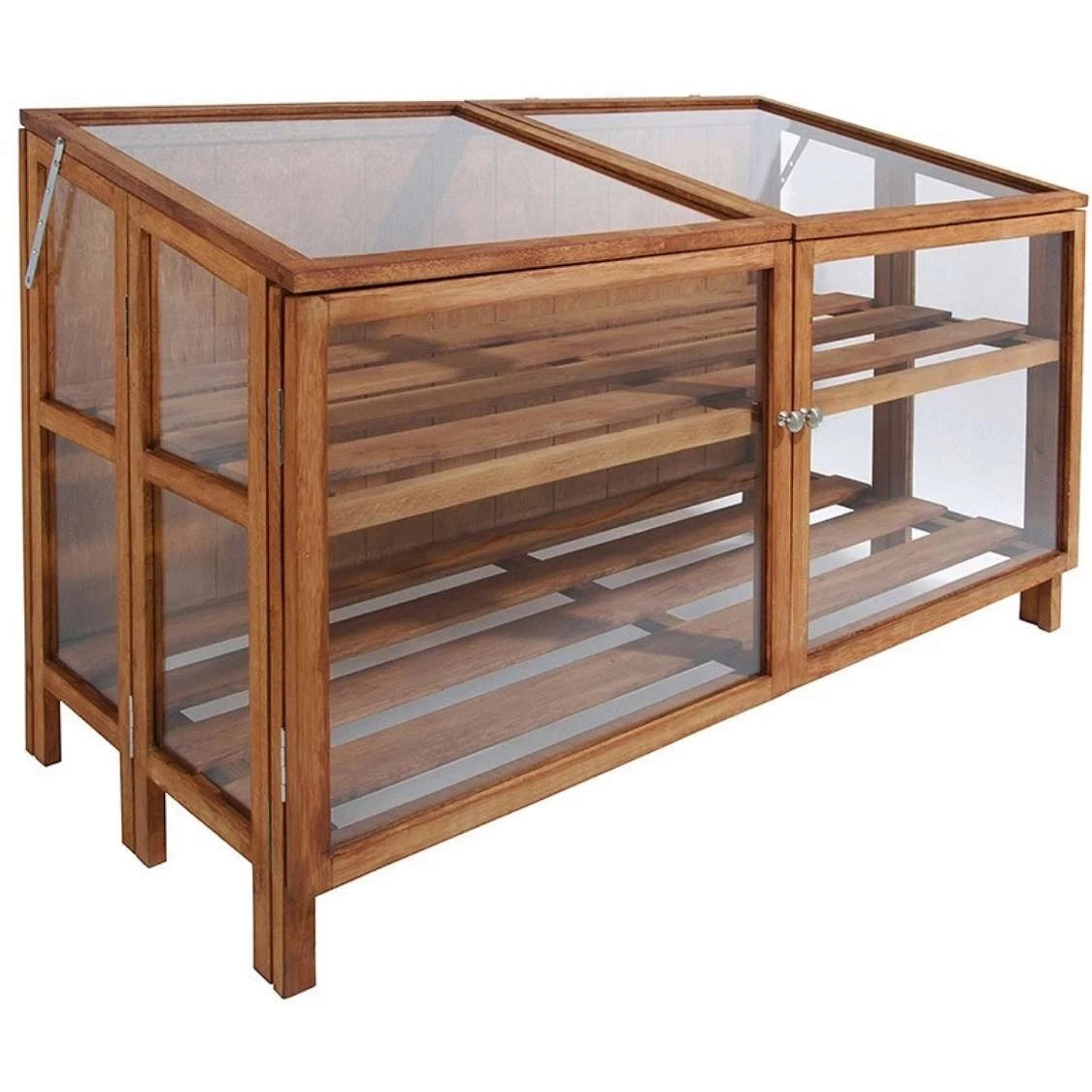 Hardwood greenhouse wide