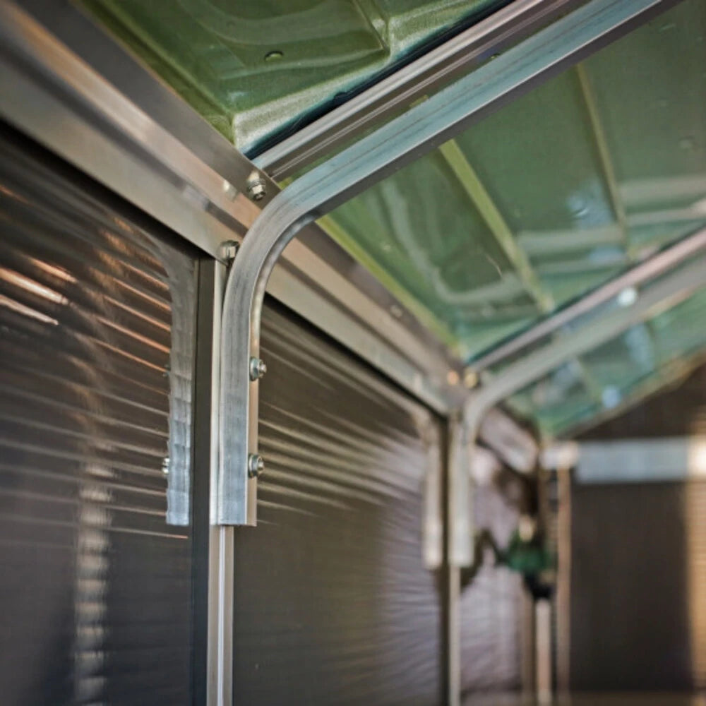 Rubicon 6 ft. x 8 ft. Shed With Floor - Dark Grey Panels