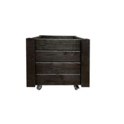 Planter Box w/ wheels - Black